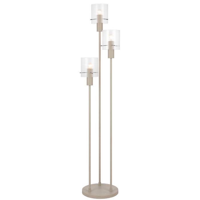 Mika Floor Lamp - Grey, Clear