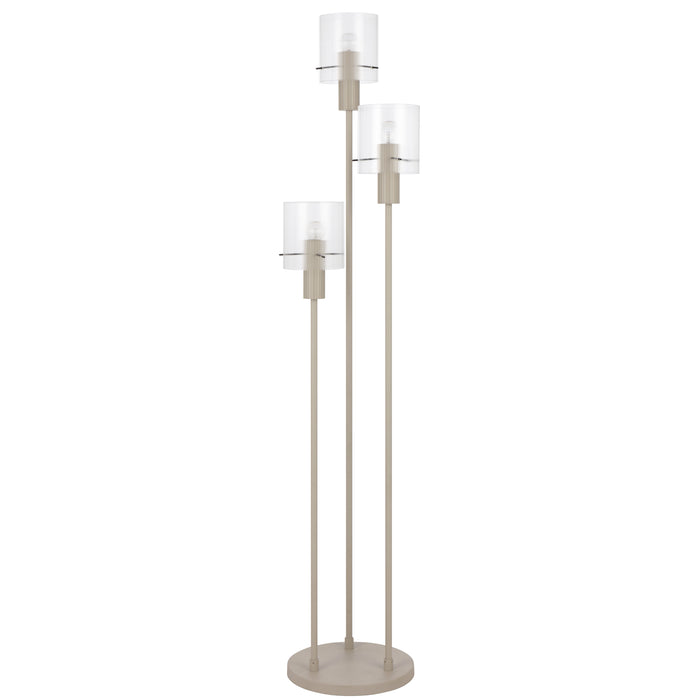 Mika Floor Lamp - Grey, Clear