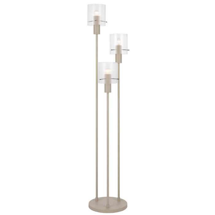 Mika Floor Lamp - Grey, Clear