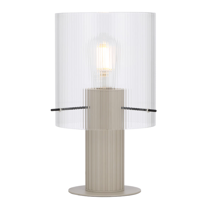 Mika Table Lamp - Grey, Clear