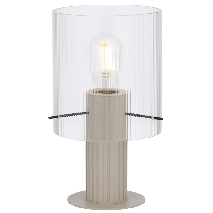 Mika Table Lamp - Grey, Clear