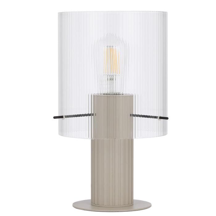 Mika Table Lamp - Grey, Clear