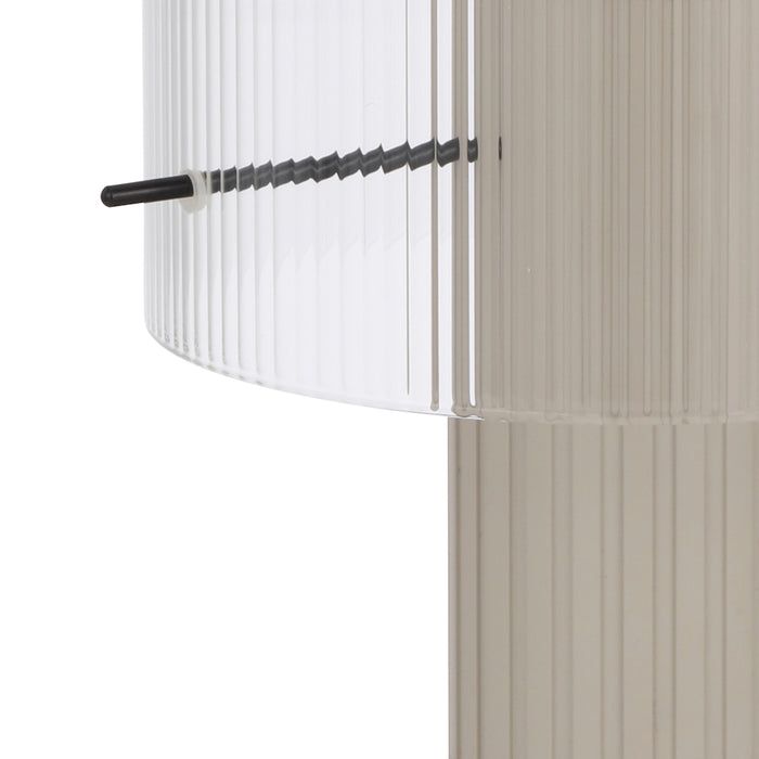 Mika Table Lamp - Grey, Clear