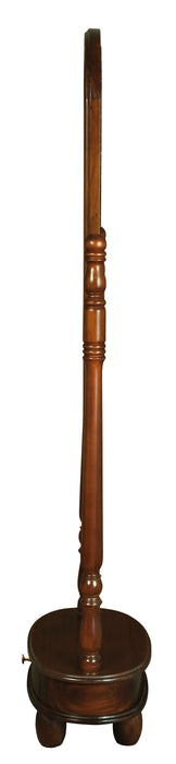 Sierra 1 Drawer Oval Mirror Stand (Mahogany)