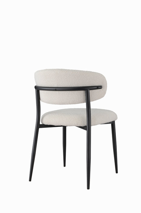 Milan Dining Chair Off White (Set of 2)