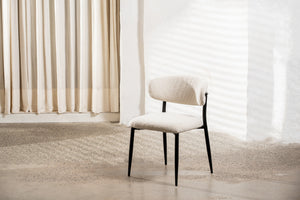 Milan Dining Chair Off White (Set of 2)