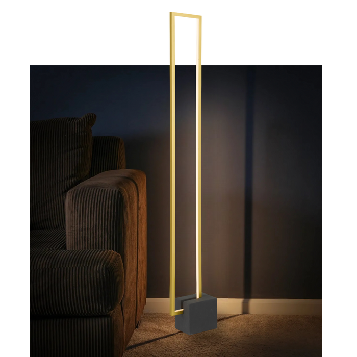 Modric Floor Lamp - Black, Gold