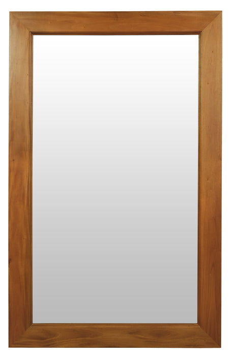 Ascott Solid Mahogany Timber Frame Mirror 160 x 100 cm (Light Pecan)