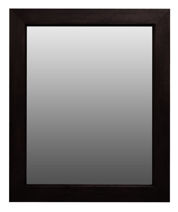 Ascott Solid Mahogany Timber Frame Mirror 120 x 100 cm (Chocolate)