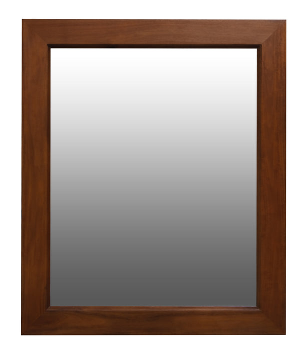 Ascott Solid Mahogany Timber Frame Mirror 120 x 100 cm (Mahogany)