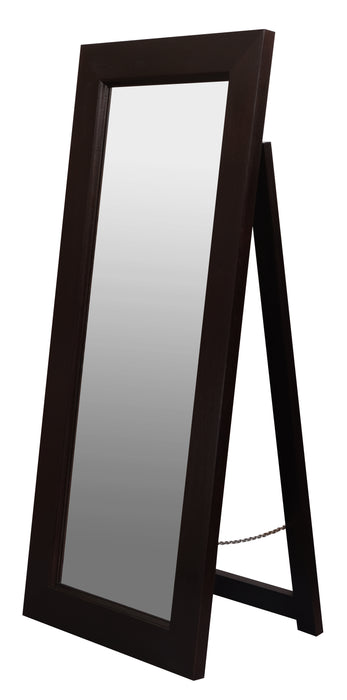 Manhattan Solid Timber Frame Standing Mirror (Chocolate)