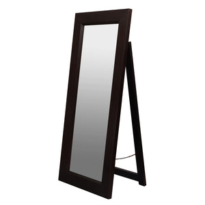 Manhattan Solid Timber Frame Standing Mirror (Chocolate)