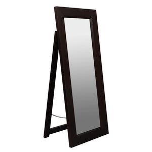 Manhattan Solid Timber Frame Standing Mirror (Chocolate)