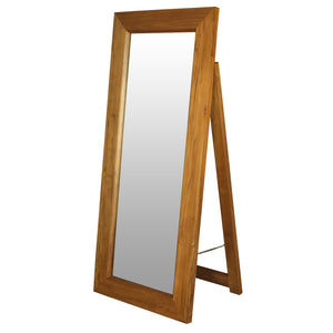 Manhattan Solid Timber Frame Standing Mirror (Light Pecan)