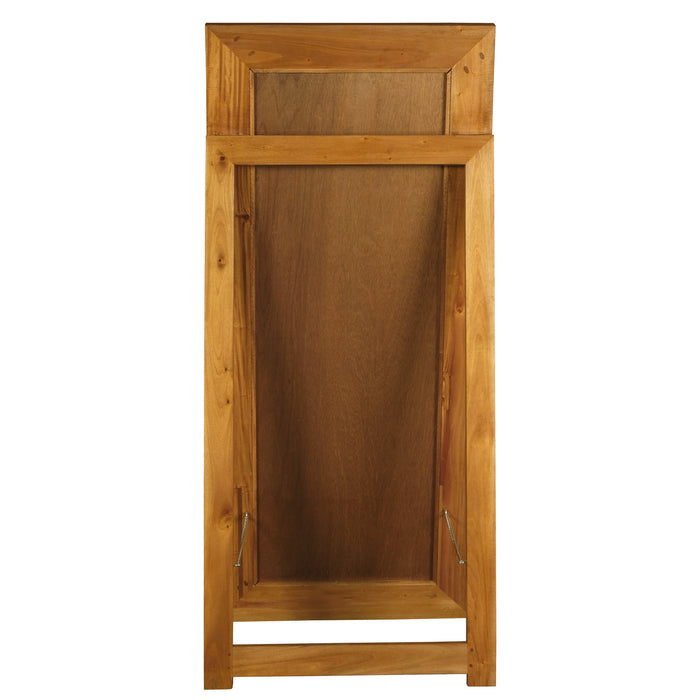 Manhattan Solid Timber Frame Standing Mirror (Light Pecan)