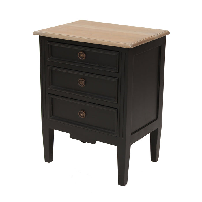 Hamptons Bedside Cabinet - Weathered Oak