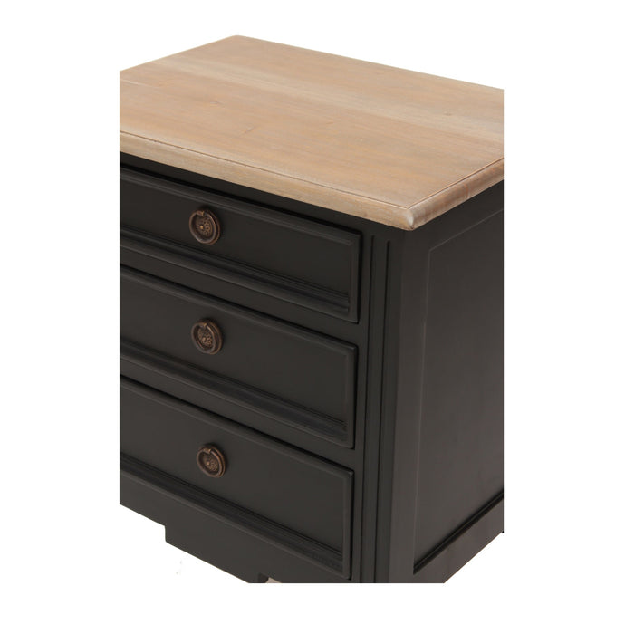Hamptons Bedside Cabinet - Weathered Oak