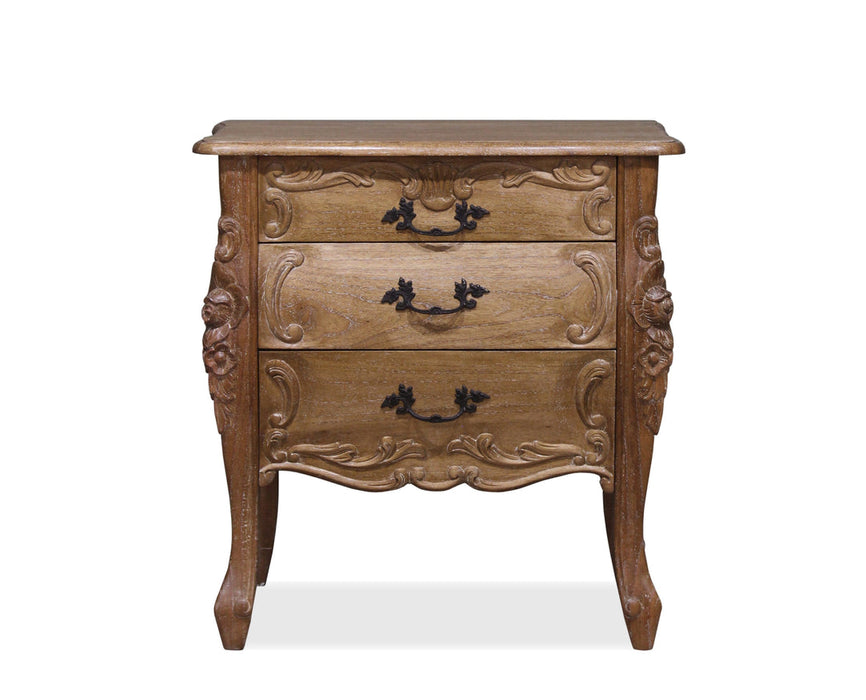 Hudson Furniture Rococo Bedside - Three Drawer