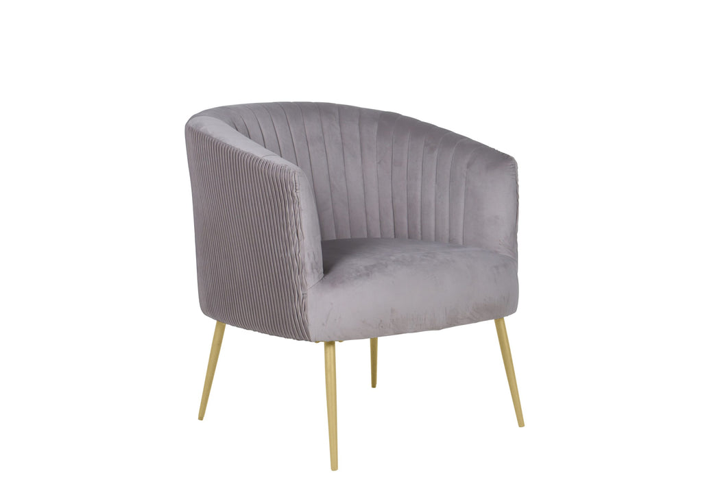 Perla Chair Grey Velvet