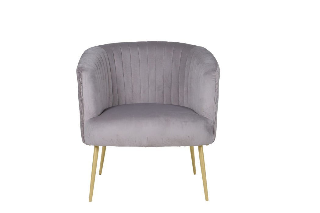 Perla Chair Grey Velvet