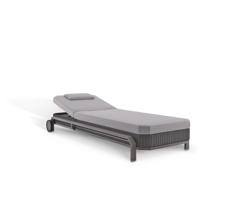 Hampton Grey Sunlounger