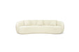 Magnus 3 Seater Curved Sofa - Linen
