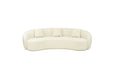 Magnus 3 Seater Curved Sofa - Linen