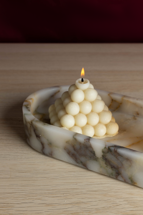 Pietra Oval Marble Tray - Calacatta Viola