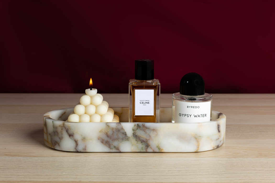 Pietra Oval Marble Tray - Calacatta Viola