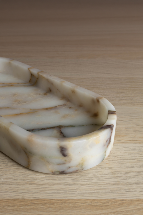 Pietra Oval Marble Tray - Calacatta Viola