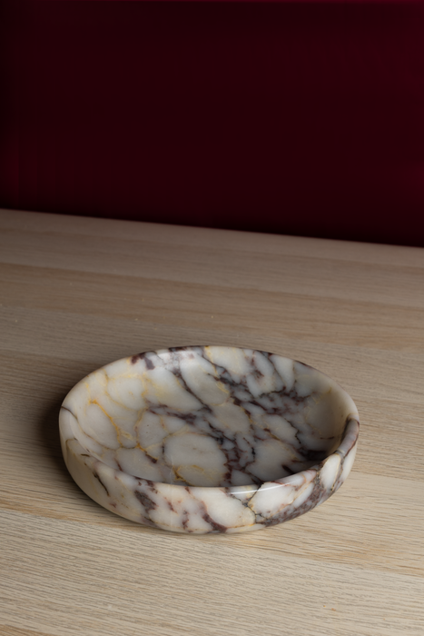 Pietra Round Marble Tray - Calacatta Viola