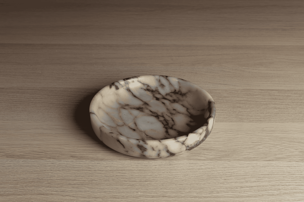 Pietra Round Marble Tray - Calacatta Viola
