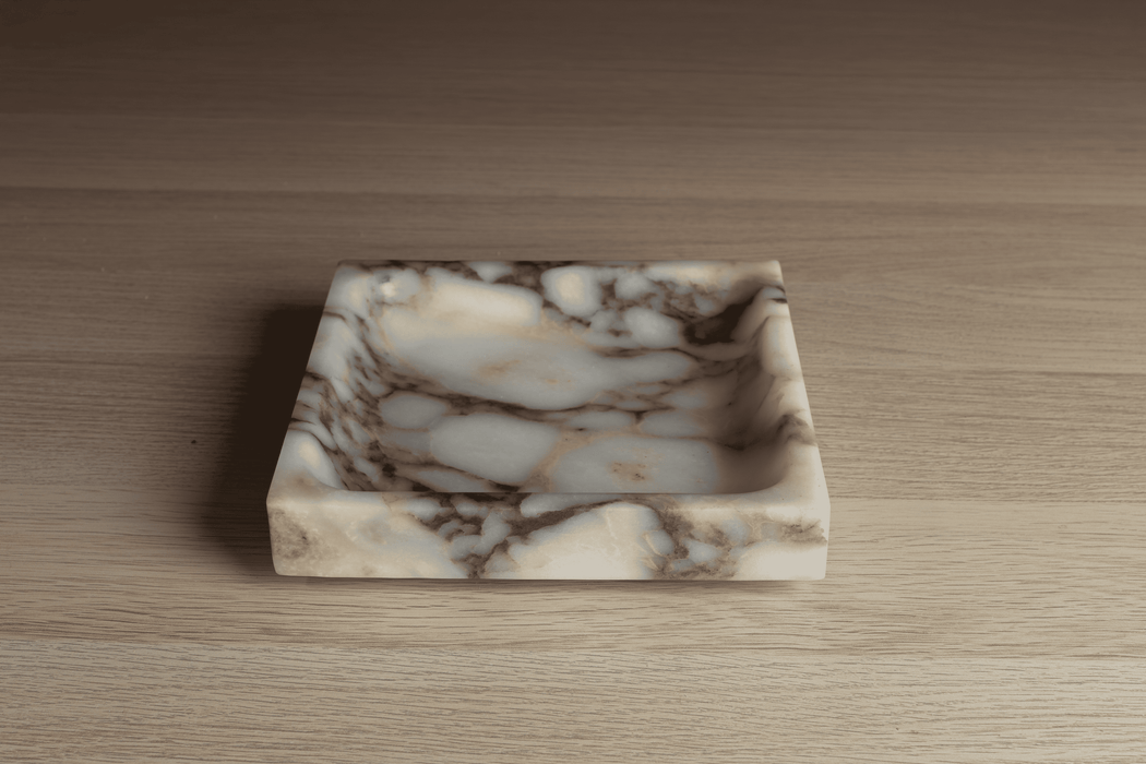Pietra Square Marble Tray - Calacatta Viola
