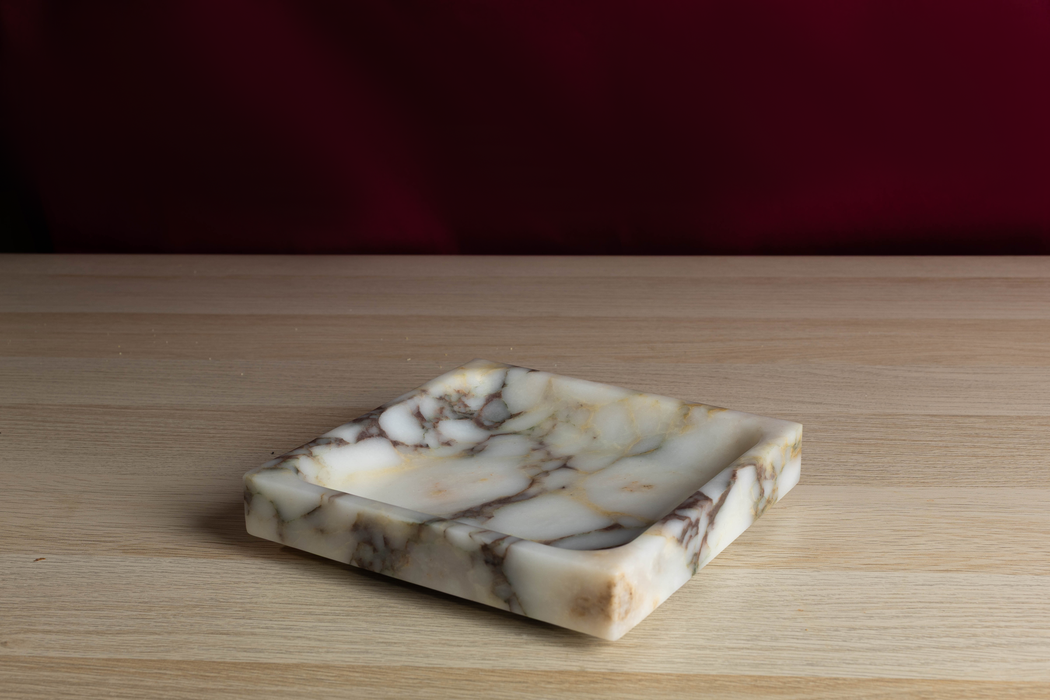 Pietra Square Marble Tray - Calacatta Viola