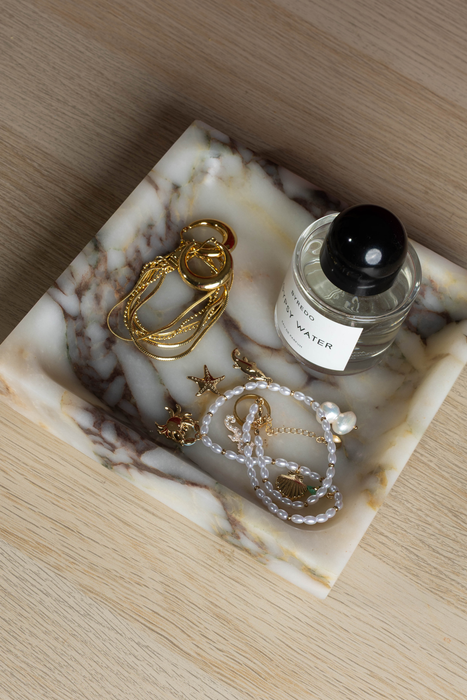Pietra Square Marble Tray - Calacatta Viola