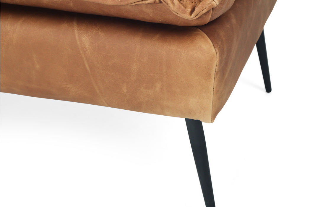 Marly Footstool - Cognac Leather