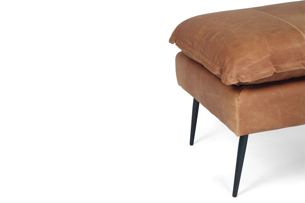 Marly Footstool - Cognac Leather