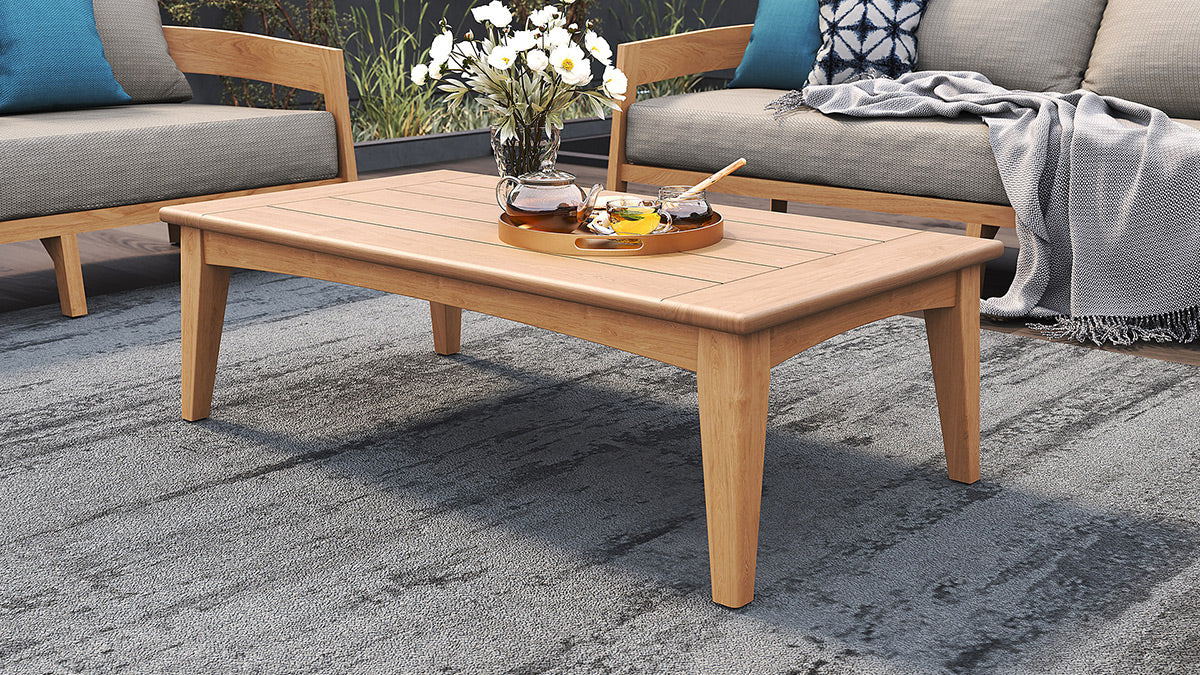 Maroochydore Outdoor Coffee Table - Rectangular - Natural