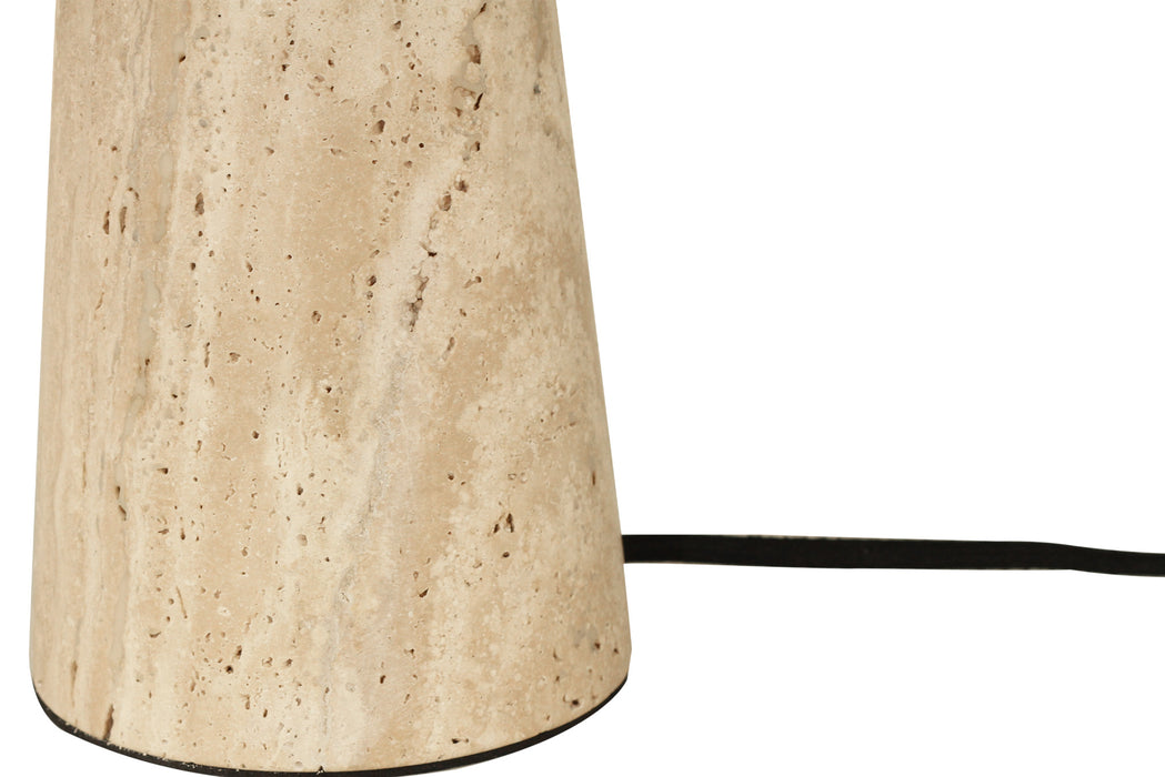 Molly Travertine Lamp - Sand