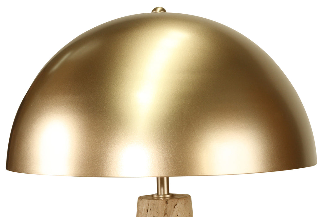 Molly Travertine Lamp - Sand