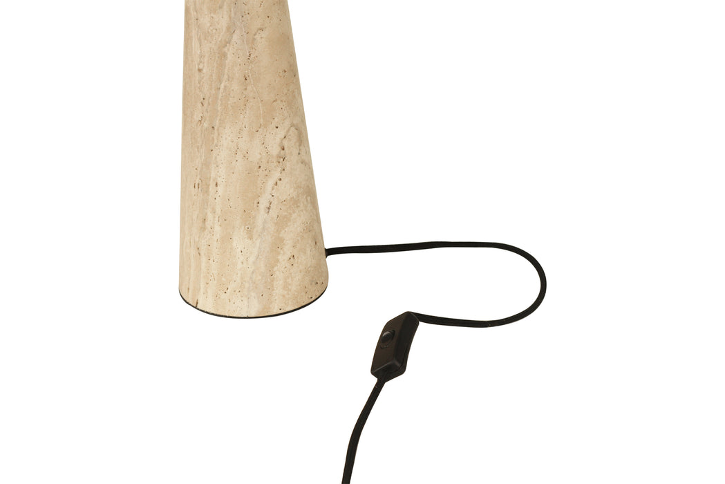 Molly Travertine Lamp - Sand