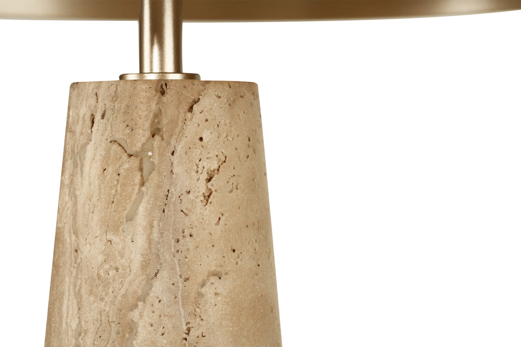 Molly Travertine Lamp - Sand