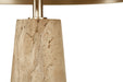 Molly Travertine Lamp - Sand