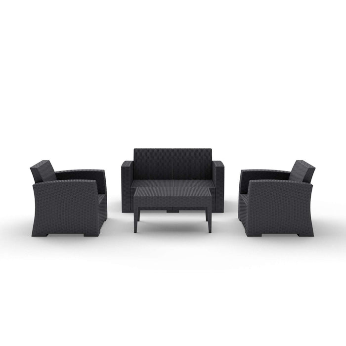 Siesta Monaco Lounge Set - Anthracite - No Cushions