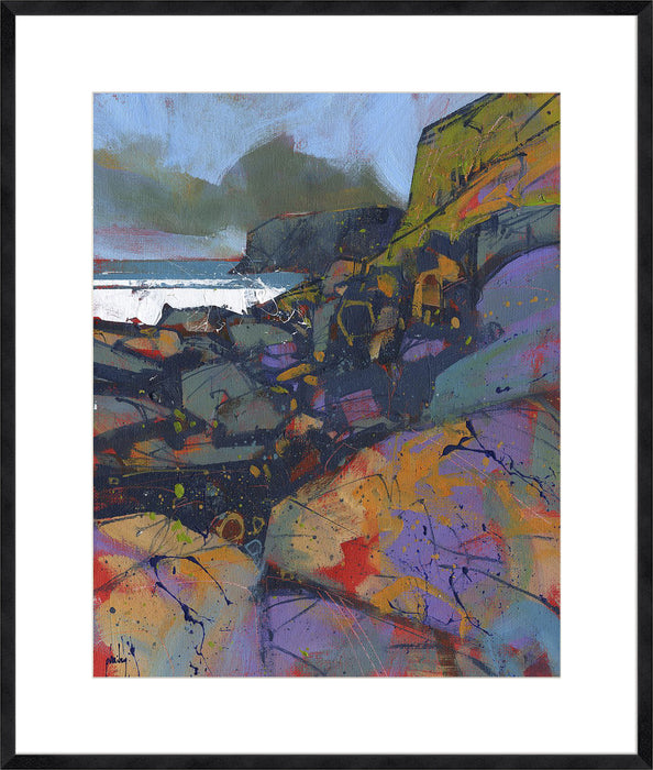 Morfa Cove Rocks Wall Art