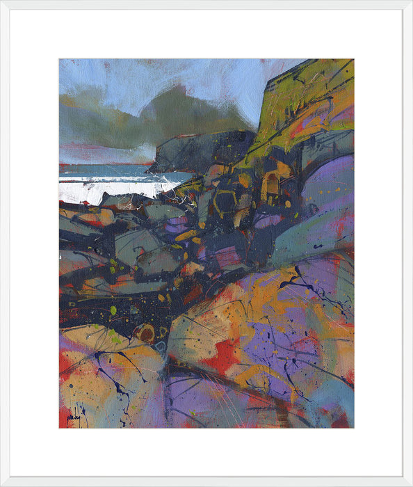 Morfa Cove Rocks Wall Art