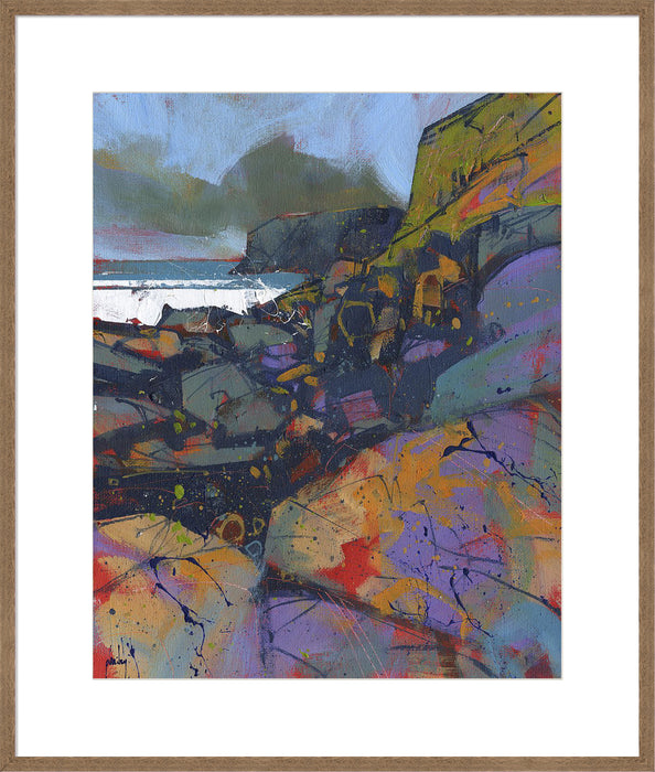 Morfa Cove Rocks Wall Art