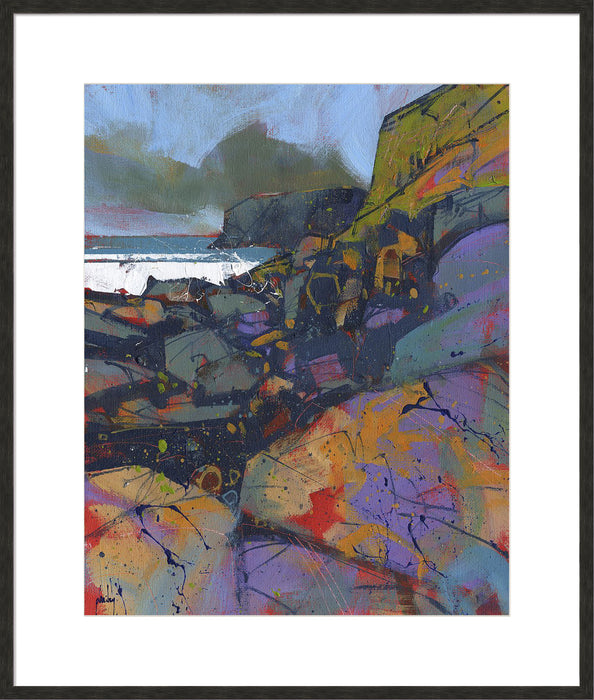 Morfa Cove Rocks Wall Art
