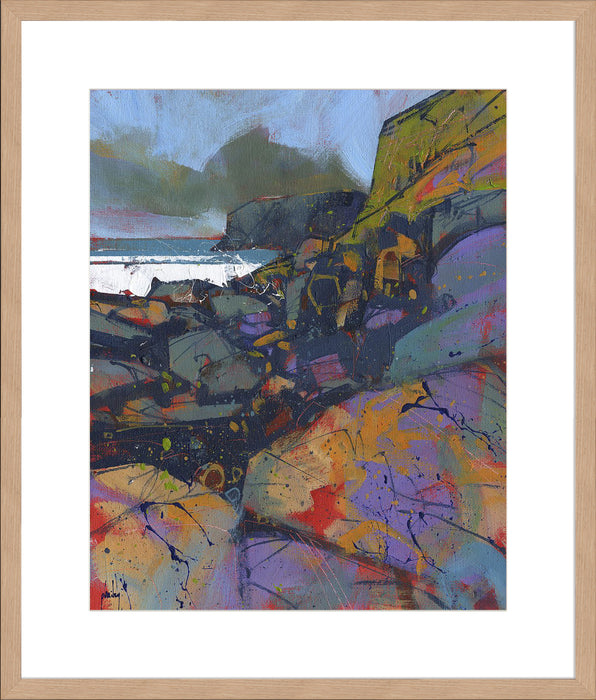 Morfa Cove Rocks Wall Art
