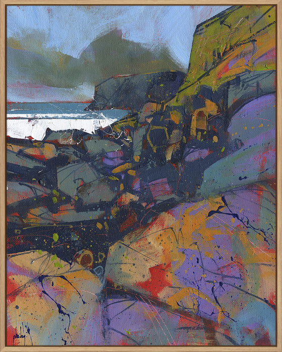Morfa Cove Rocks Wall Art